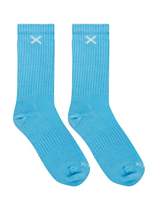 Odd Sox BASIX CREW Women's Solid Color Socks Light Blue