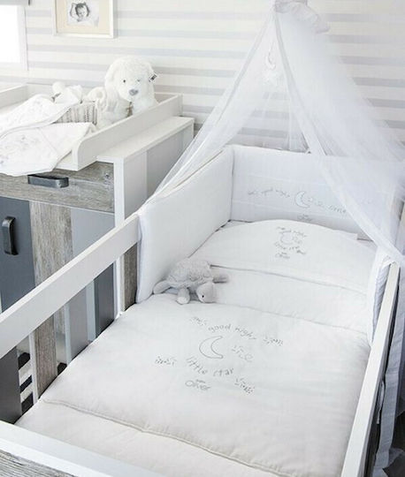 Baby Oliver Baby Bettwäsche-Set Für Krippe Weiß 3 Stück