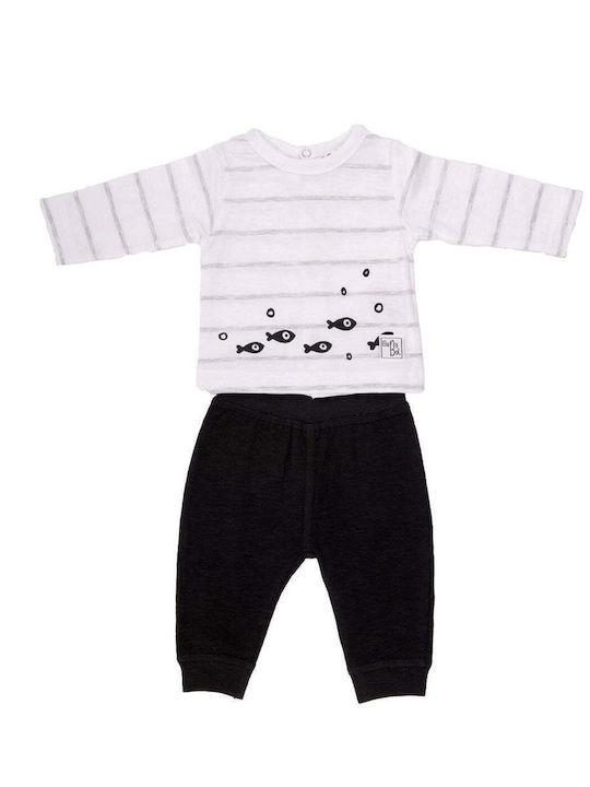 Babybol Kids Set with Pants Winter 2pcs Gray