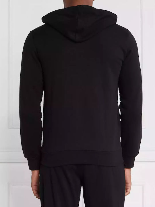 Emporio Armani Men's Sweatshirt Jacket with Hood Black