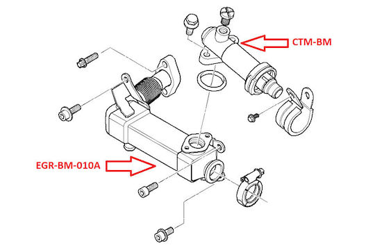 NTY Radiator EGR auto pentru BMW X3 / X5 / X6
