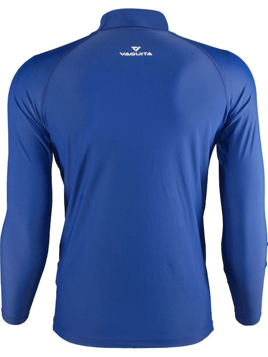 Vaquita Men's Long Sleeve Sun Protection Shirt Blue