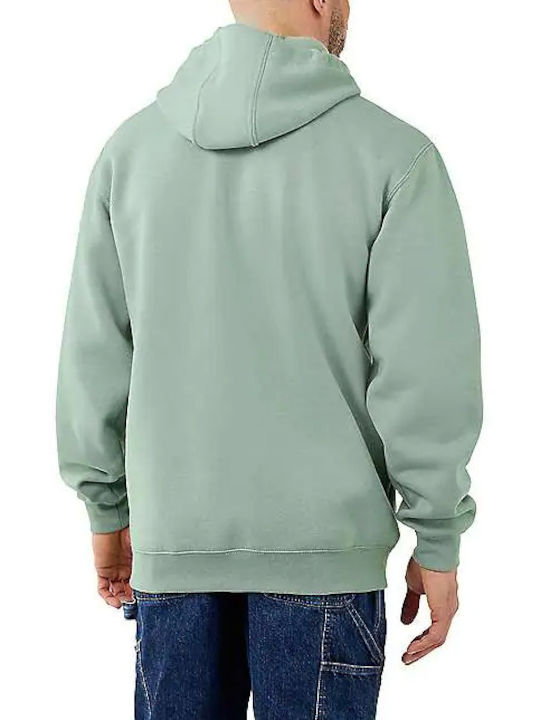 Carhartt Herren Sweatshirt mit Kapuze und Taschen Grün