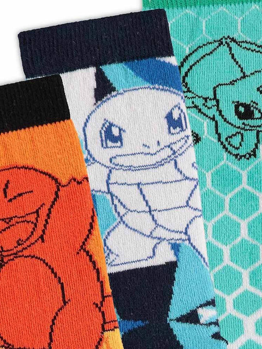 Difuzed Pokemon Κάλτσες Πολύχρωμες 3Pack Difuzed Pokemon Κάλτσες Πολύχρωμες 3Pack