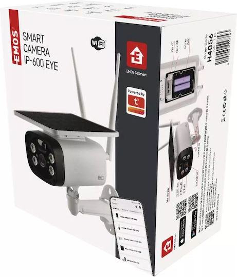 Emos H4056 IP Überwachungskamera Wi-Fi Full HD 1080p Wasserdicht Batteriebetrieben