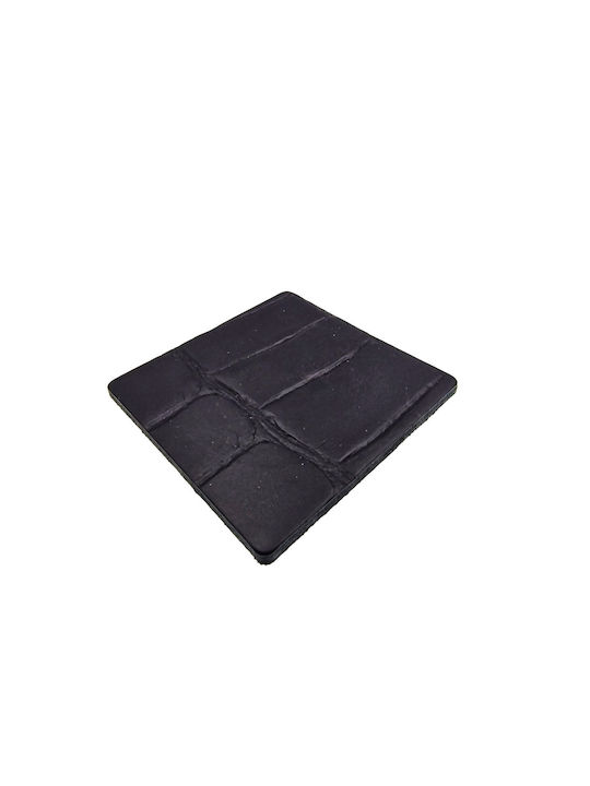 ByLeather Round PU Black Coasters 9cm 4pcs
