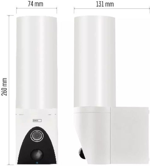 Emos H4054 IP Cameră de Supraveghere Full HD 1080p Rezistentă la apă