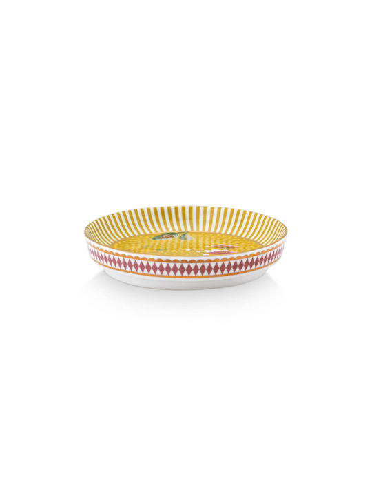 PiP Studio Round Wooden Yellow Coaster