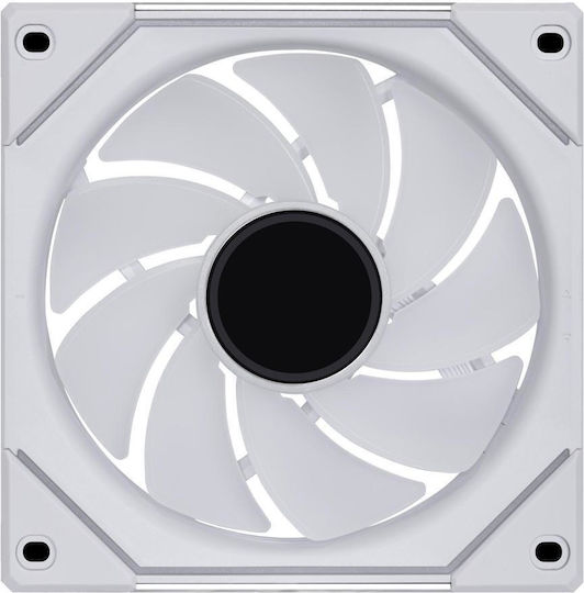 Lian Li UNI Fan SL-Infinity Reverse Blade Case Fan 120mm 2100rpm 61.3cfm with ARGB Lighting and 3-Pin / 4-Pin PWM Connection White