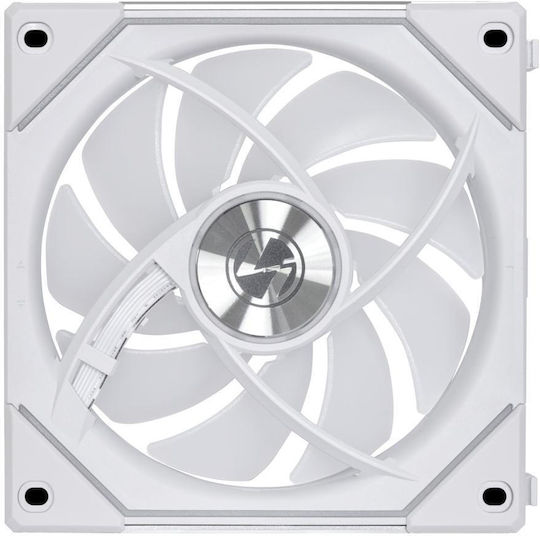 Lian Li UNI Fan SL-Infinity Reverse Blade Case Fan 120mm 2100rpm 61.3cfm with ARGB Lighting and 3-Pin / 4-Pin PWM Connection White