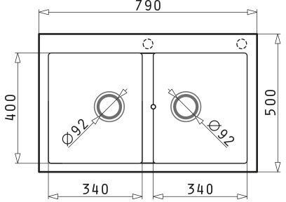 Pyramis Alazia 2B Ένθετος από Συνθετικό Γρανίτη Μ79xΠ50cm Pyramis Alazia 2B Ένθετος από Συνθετικό Γρανίτη Μ79xΠ50cm