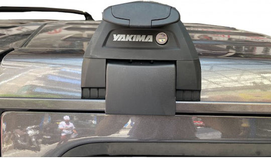 Yakima Aluminum Car Roof Bars for Mercedes-Benz SL Jeep Wrangler 3D Set with Roof Rack Legs Black