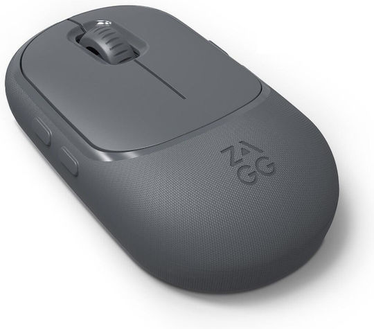 Zagg 109910230 Ασύρματο Εργονομικό Bluetooth Ποντίκι Γκρι