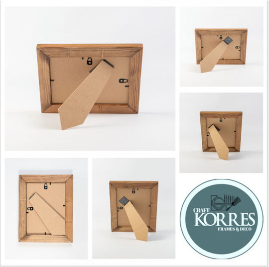 Korres Craft Mare Wooden Photo Frame with Brown Frame Colour