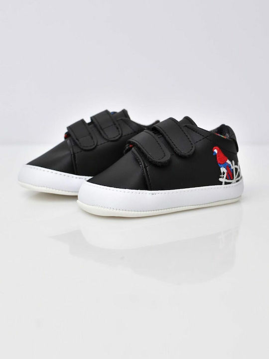 Potre Βρεφικά Sneakers Αγκαλιάς Μαύρα Potre Βρεφικά Sneakers Αγκαλιάς Μαύρα