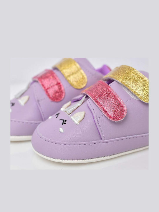 Potre Βρεφικά Sneakers Αγκαλιάς Λιλά
