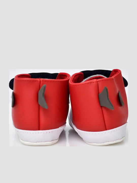 Potre Βρεφικά Sneakers Αγκαλιάς Κόκκινα