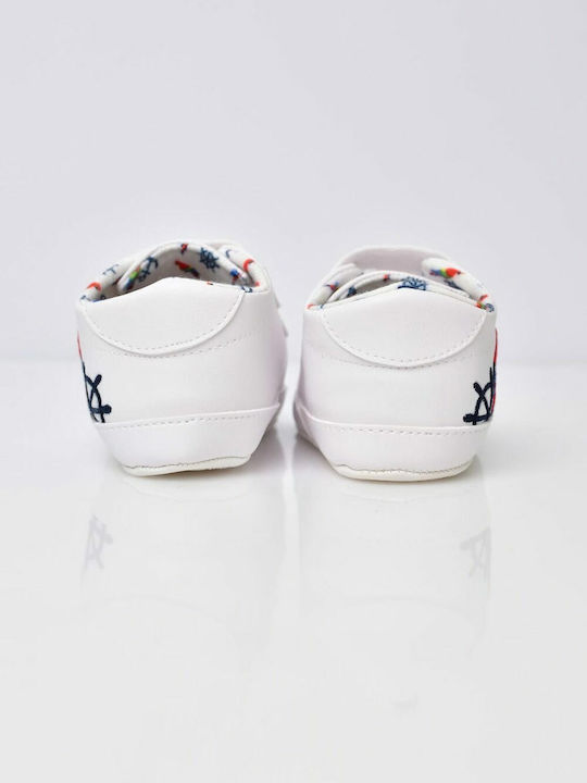 Potre Βρεφικά Sneakers Αγκαλιάς Λευκά