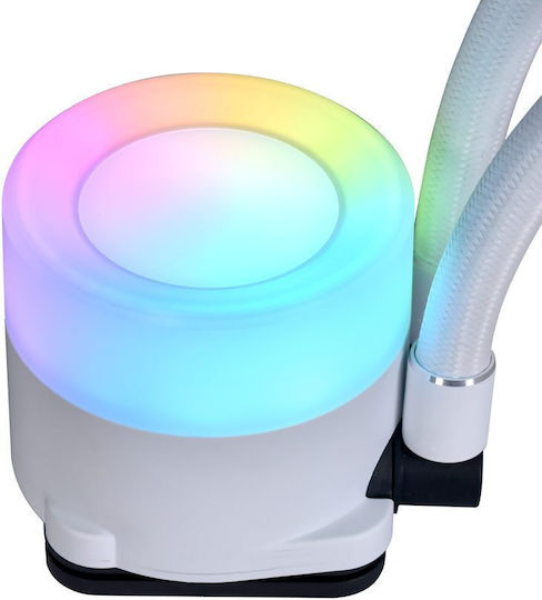 Lian Li Galahad II Trinity 360 Охлаждане AIO CPU с 3 Вентилатора 120mm и ARGB Осветление Бял
