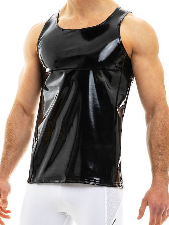 Men's Undershirt Short-sleeved in Black Color