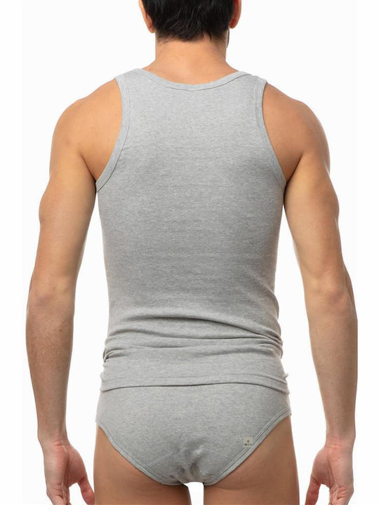 Inizio Men's Sleeveless Undershirt Gray