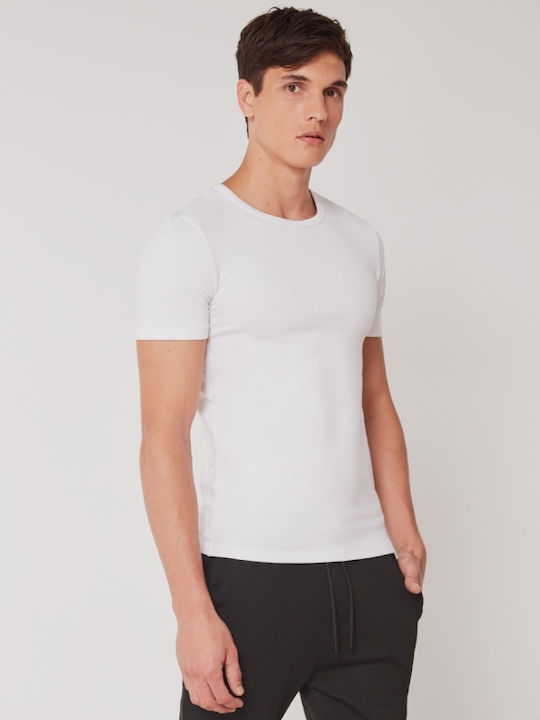 Men's Short Sleeve Undershirt White