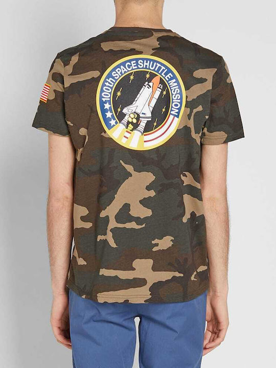 Alpha Industries SPACE SHUTTLE T-shirt Bărbătesc cu Mânecă Scurtă Multicolor