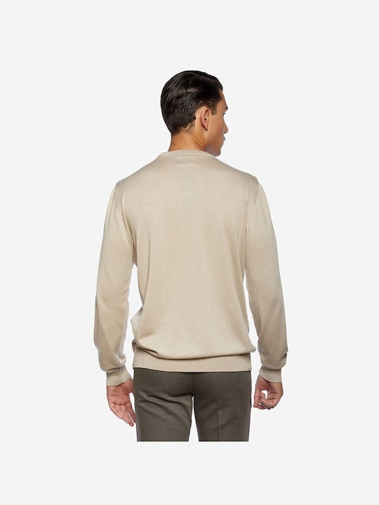 Brokers Jeans Men's Long Sleeve Sweater Beige