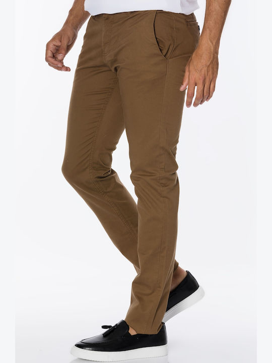 Hose Chino Elastisch in Enger Passform Camel