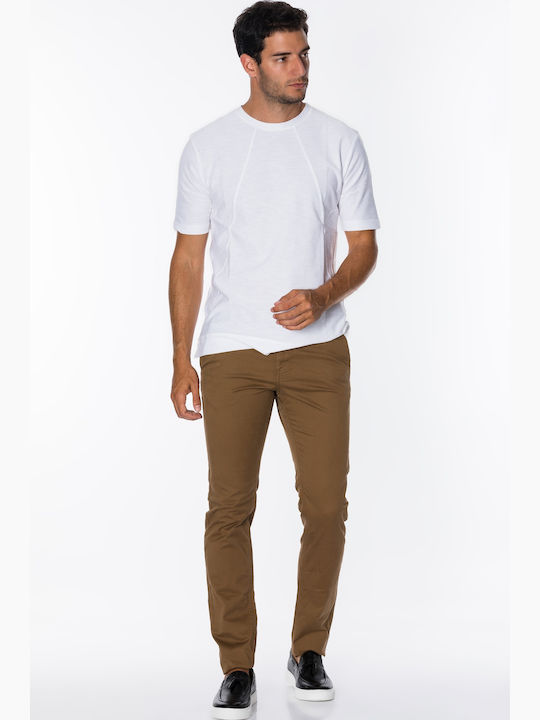 Hose Chino Elastisch in Enger Passform Camel