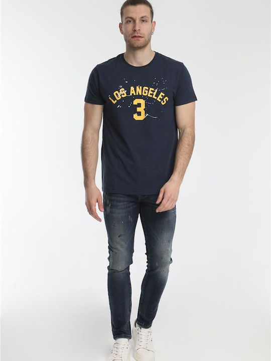 Van Hipster Men's Short Sleeve T-shirt Navy Blue