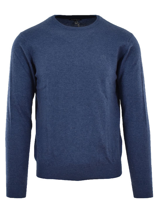 Ascot Sport Herren Langarm-Pullover Blau