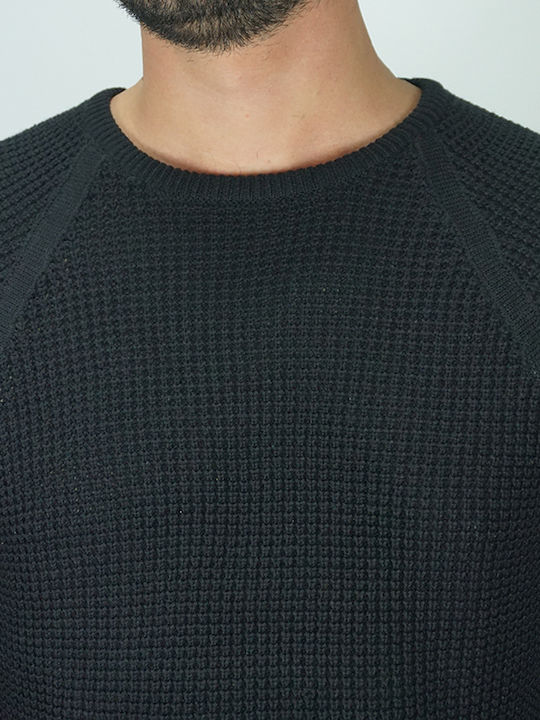Langarm-Pullover Schwarz