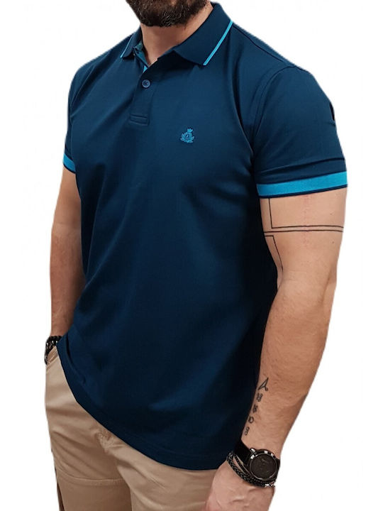 Visconti Ανδρικό T-shirt Κοντομάνικο Polo Navy Μπλε