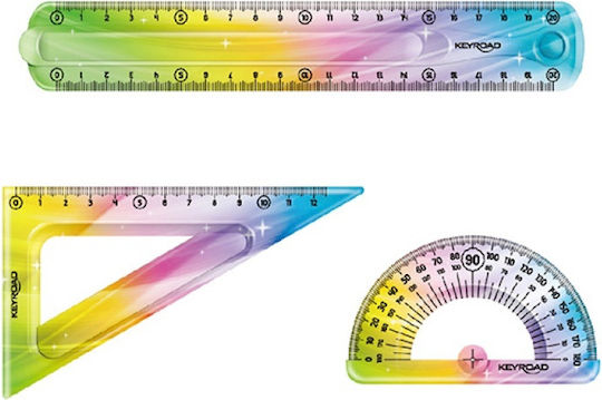 Keyroad Set 3 Instrumente Geometrice Plastice KR 972278