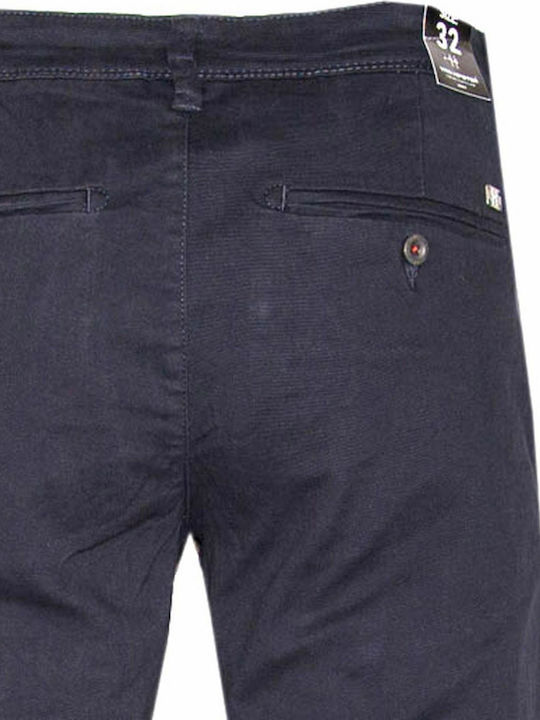 Pantaloni Chino cu Croială Normală Albastru