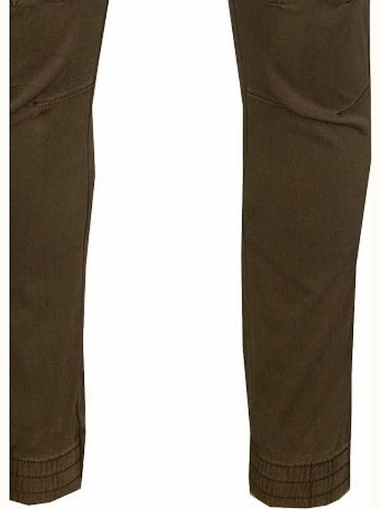 Pantaloni cu Croială Slim Maro