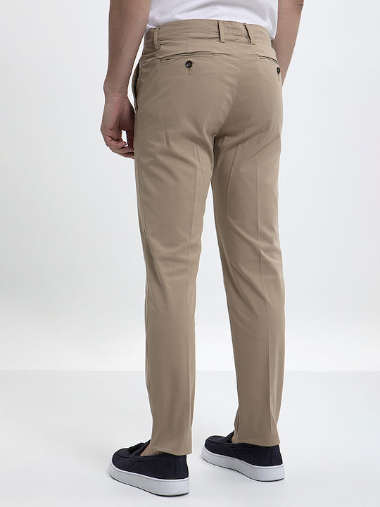 Markup Men's Trousers Chino in Slim Fit Beige