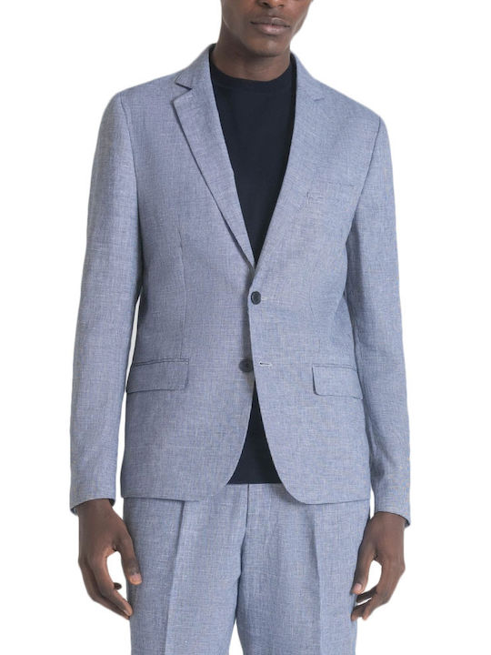 Antony Morato Men's Suit Jacket Slim Fit Gray