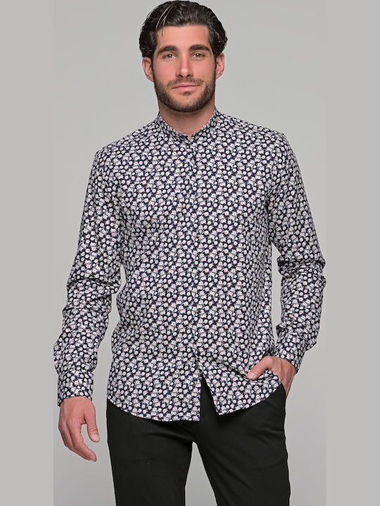 Long-sleeved Shirt Floral Black
