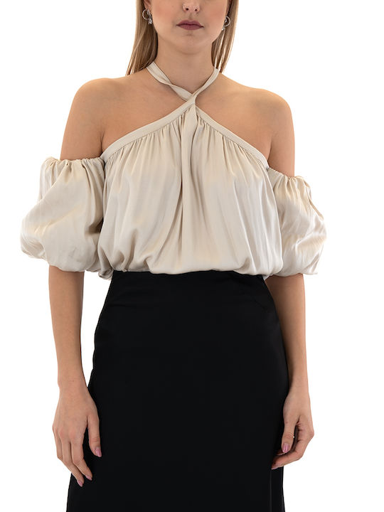 MY T Κοντομάνικη Γυναικεία Μπλούζα Off-Shoulder Καλοκαιρινή Μαύρη