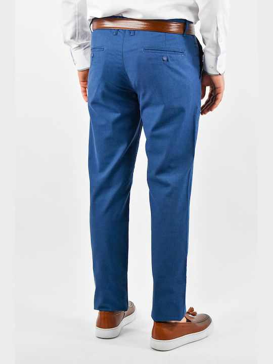 Endeson Fashion Men's Trousers Chino Blue