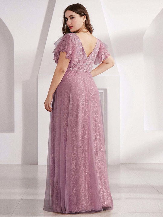 Amely Καλοκαιρινό Maxi Φόρεμα Ροζ