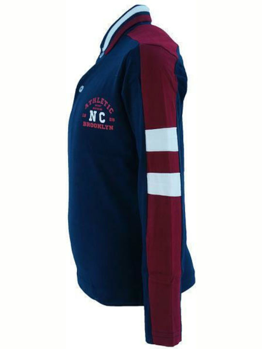 New College Kinderpolo Langarm Blau