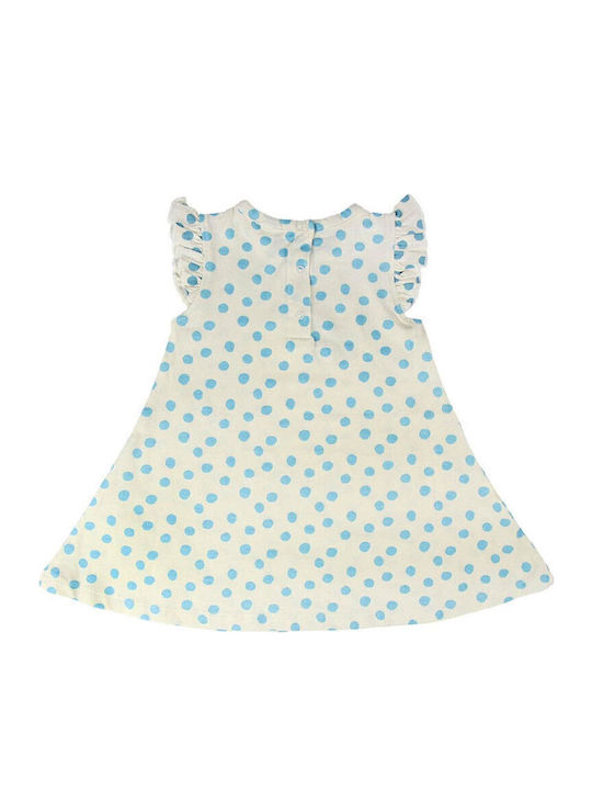 Dumbo Mädchenkleid Ärmellos Polka Dot Beige