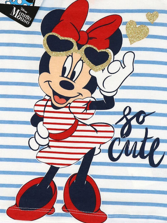 Minnie Rochie pentru Copii Alb