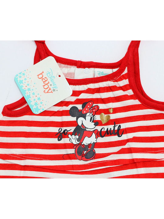 Minnie Children's Dress Sleeveless Set with Accessories Red