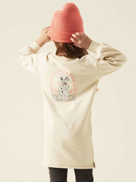Children's Dress Sweatshirt Long Sleeve Denim Ecru
