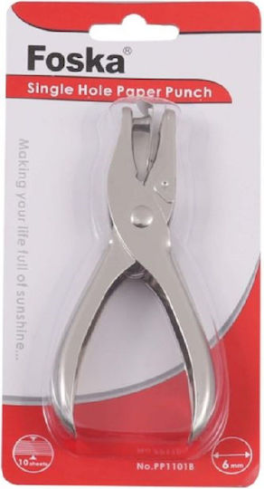 Foska Paper 2-Hole Puncher with Guide for 10 Sheets