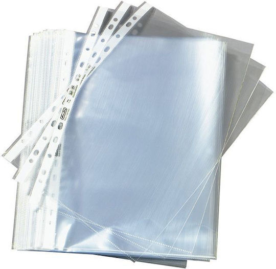 Herlitz Plastic Sleeves for Documents A4 with Holes 100pcs